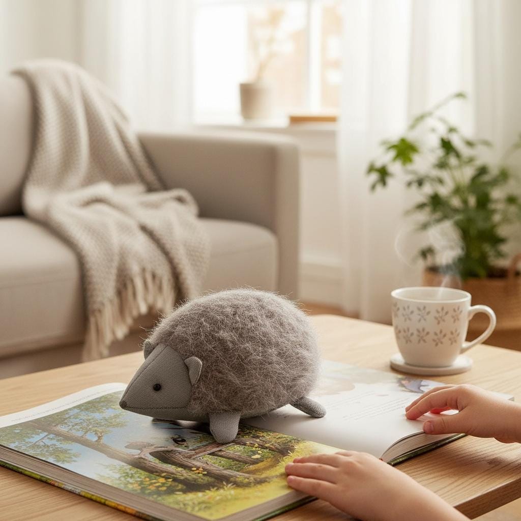 Hedgehog Sewing Pattern PDF | Easy Stuffed Hedgehog Soft Toy for Beginners