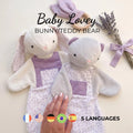 Baby Lovey Sewing Pattern PDF | Bunny & Teddy Bear Comforter | Beginner Plush Tutorial