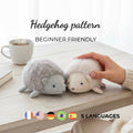 Hedgehog Sewing Pattern PDF | Easy Stuffed Hedgehog Soft Toy for Beginners